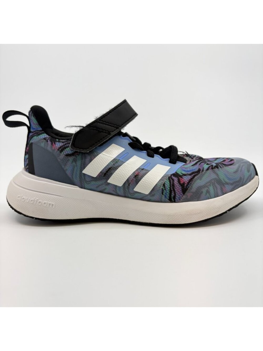 Adidas FortaRun 2.0 Girls Size 2Y Blue Purple Running Athletic Shoes Sneakers